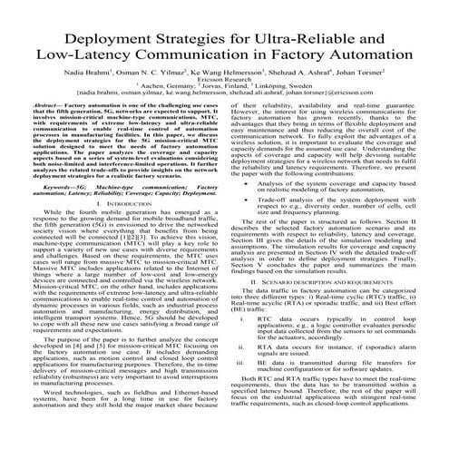 Conference Paper: Deployment Strategies for Ultra-Reliable and Low-Latency Co...