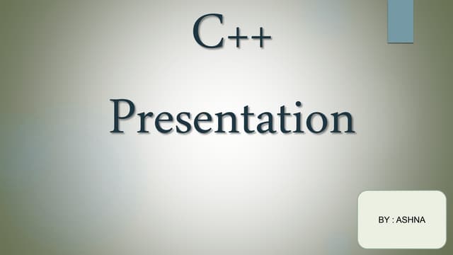 Computer Science PowerPoint Presentation