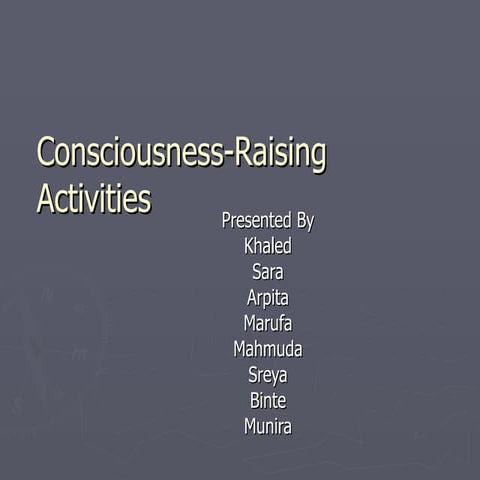 C R Activities Munira Ppt