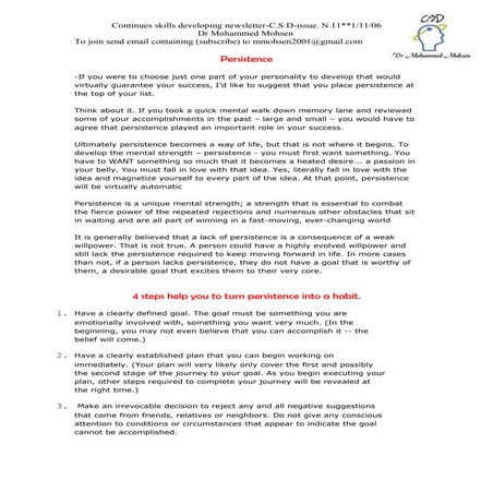 C.s.d 11-persistence