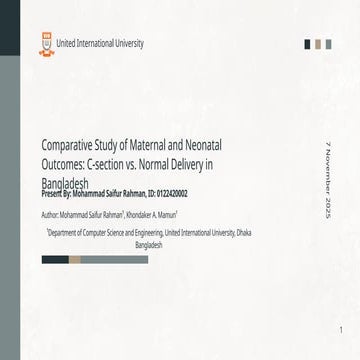 Comparative Study of Maternal and Neonatal Outcomes_ C-section vs ...