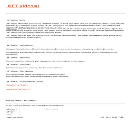 C sharp-videosu
