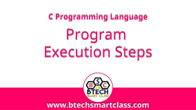 c-step-by-step-execution power point presentation
