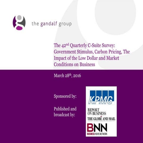 C-Suite 42nd Quarterly Survey 2016