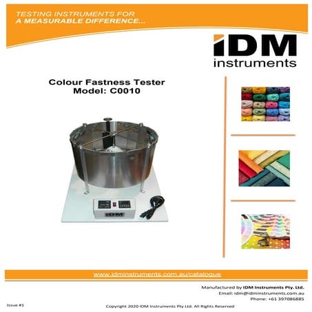 Colour fastness tester | PDF