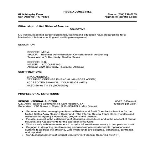 REGINA JONES PROFESSIONAL RESUME