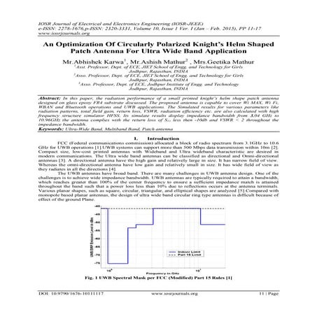 An Optimization Of Circularly Polarized Knight’s Helm Shaped Patch Antenna Fo...