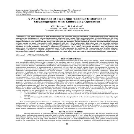 IJERD(www.ijerd.com)International Journal of Engineering Research and Develop...