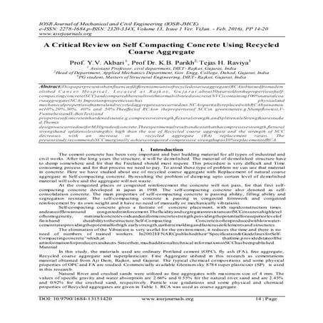 Study on Recycled Aggregate Concrete | PDF