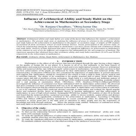 Research Inventy : International Journal of Engineering and Science is publis...