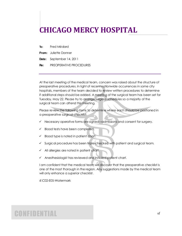 2.5 Medical Memo