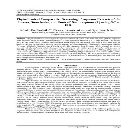 A Qualitative Estimation of Secondary Metabolites in Selected Leafy ...