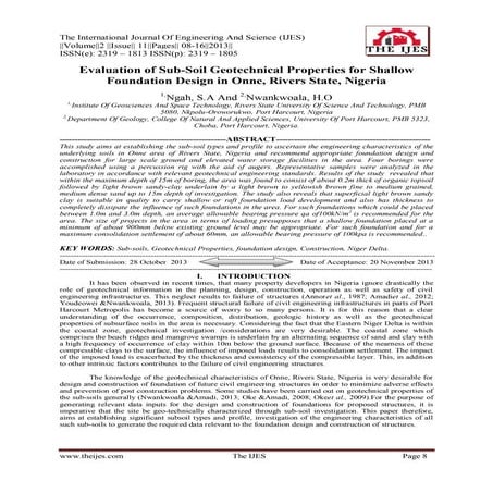 The International Journal of Engineering and Science (The IJES) | PDF