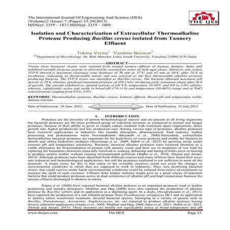 The International Journal of Engineering and Science (The IJES) | PDF