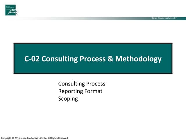 Management consulting process 