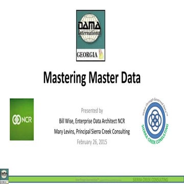 DAMA Feb2015 Mastering Master Data