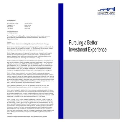 Pursuing a Better Investment Experience Brochure Branded