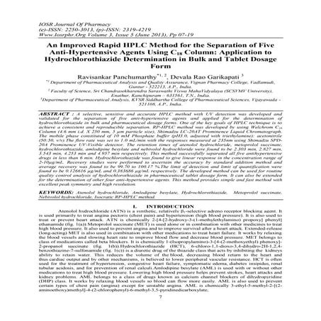 IOSR Journal of Pharmacy (IOSRPHR)