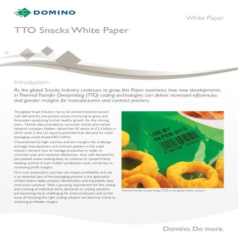 TTO Snacks White Paper