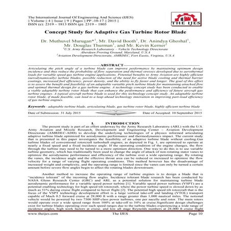 Concept Study for Adaptive Gas Turbine Rotor Blade