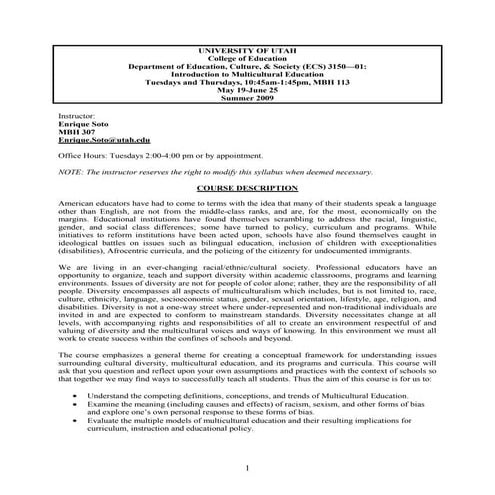 ECS3150 SU09 Syllabus