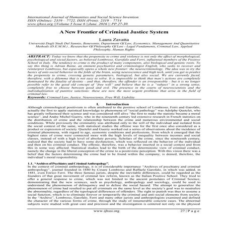 Lombrosian Theory of crime causation | PPTX