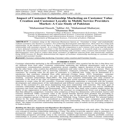 Relationship marketing practices and customer loyalty | PDF