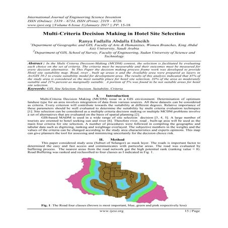 Multi criteria decision making in spatial data analysis | PPTX