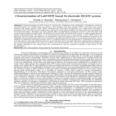 Reconstruction of electrical impedance tomography images based on the ...