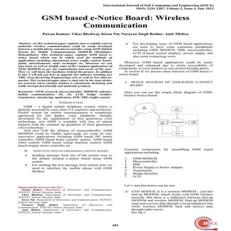 GSM based e-Notice Board