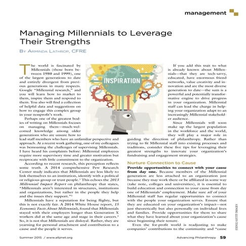 AFP Millenials Article