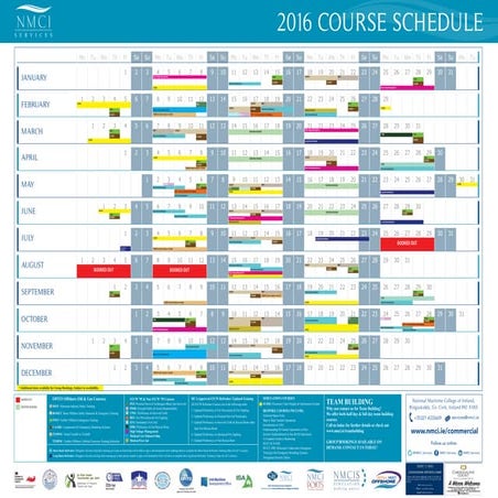 NMCI WALL CALENDAR 2016 - UPDATED 8 DEC 15