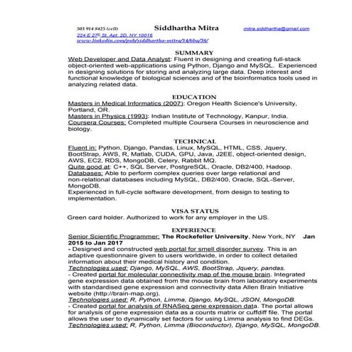 SiddharthaMitra_resume_pdf
