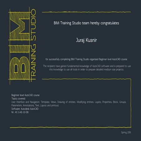 AutoCAD Certificate
