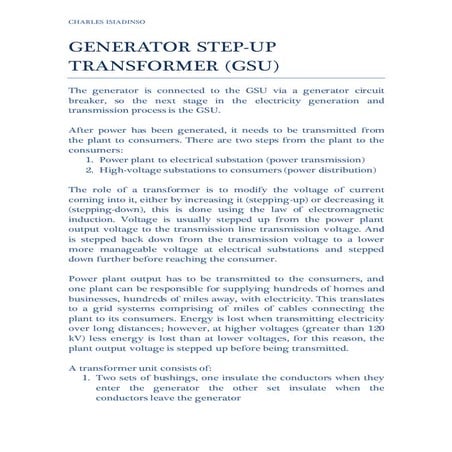 4. Generator Step Up Transformer | DOCX | Consumer Electronics ...
