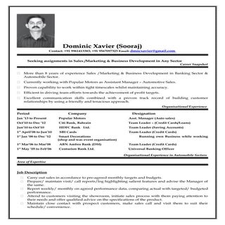 Dominic X - Sales & marketing- 2017