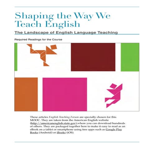 Shaping the Way We Teach English - Various works