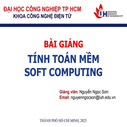 Công nghệ tính toán mềm_________Chương 1 | PDF