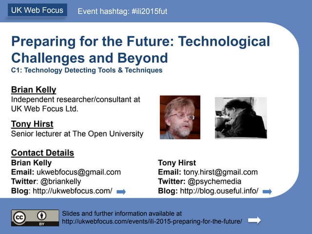 C1: Future Technology Detecting Tools & Techniques