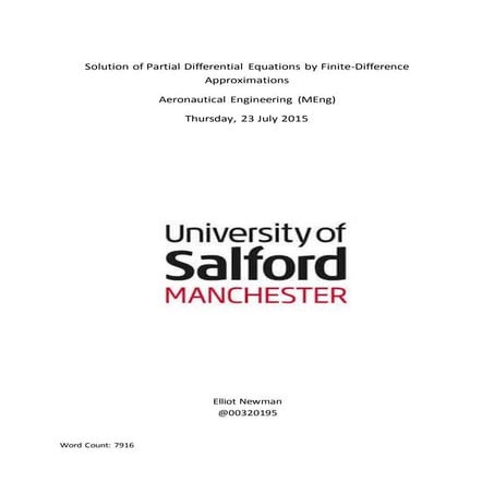 A Solution of Partial Differential Equations by Finite-Difference Approximations
