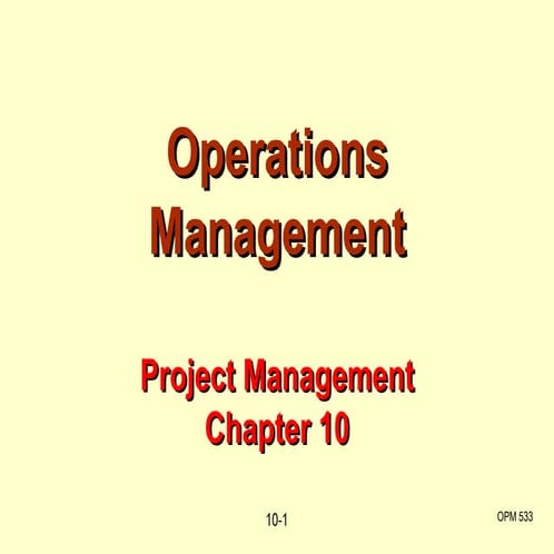 C10 project management