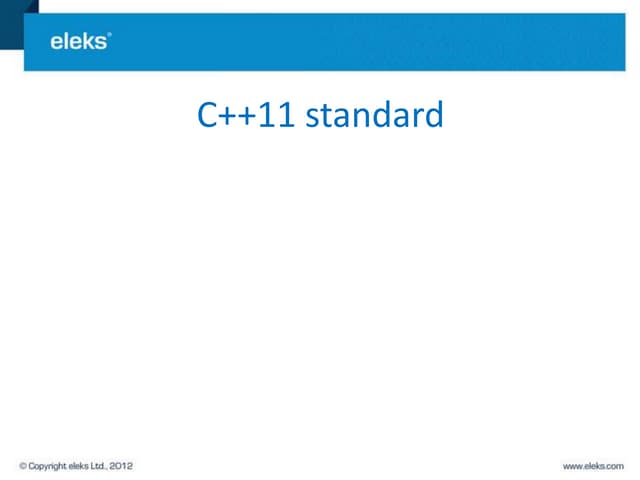 cpp-2013 #13 C++11