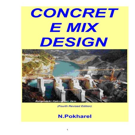 Concrete Mix Design Manual