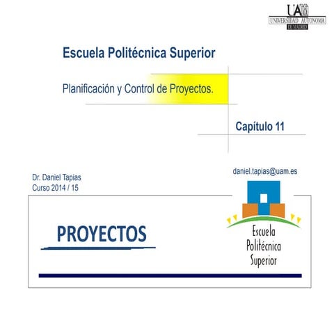 Planificación y Control de Proyectos | PPT