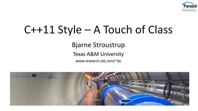 C++ 11 Style : A Touch of Class