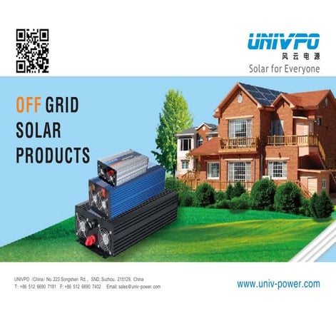 off grid solar product UNIVPO