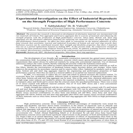 IRJET-Analysis on Mix Design of High Strength Concrete (M100) | PDF