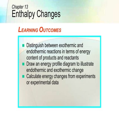 Enthalpy Change