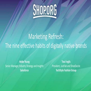 Marketing refresh: The nine effective habits of digitally native brands