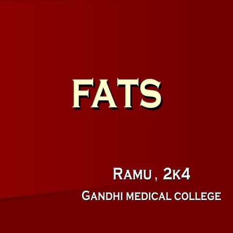 Fats | PPT
